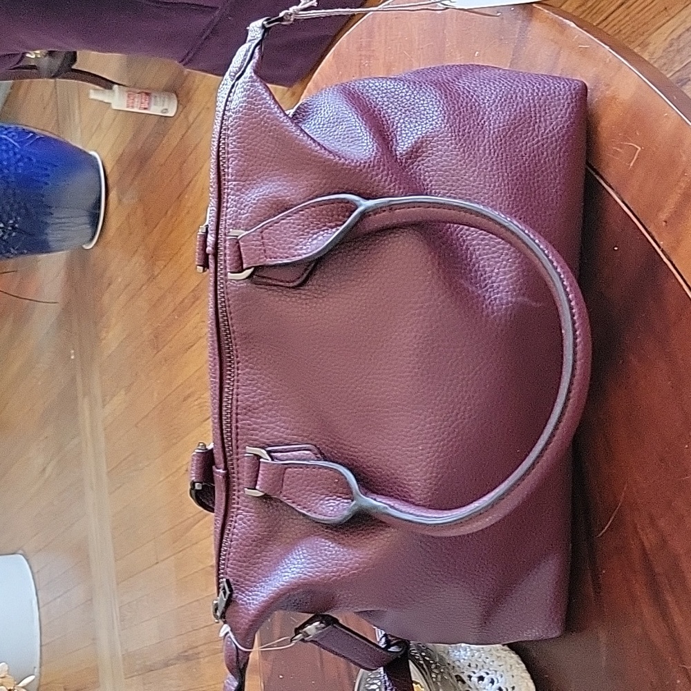 Aubergine a new day Vegan Leather Handbag - Picture 7 of 11